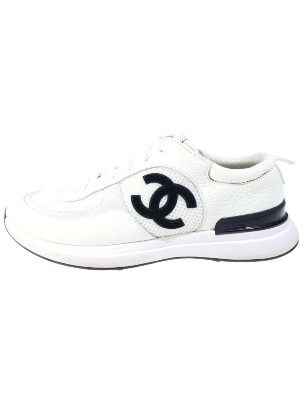 Chanel SS Sport Flyer in Ivory Mesh Low-Top Sneakers White